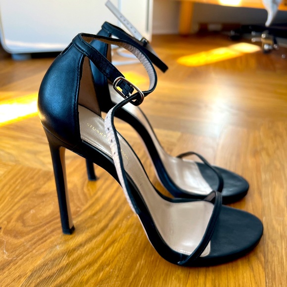 Stuart Weitzman Shoes - Stuart Weitzman 115 Nudist Traditional - Jet Smooth Nappa (Black Leather)